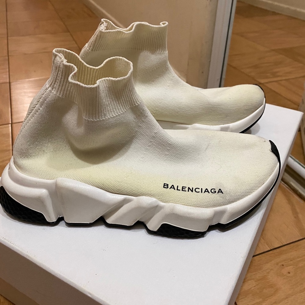 Balenciaga white sock sneakers PRICE IS FIRM